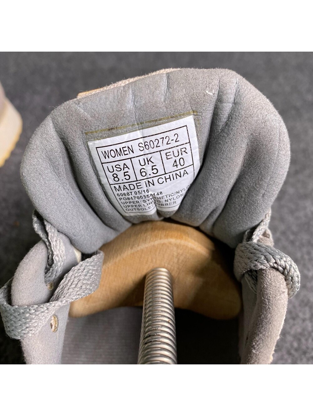 Saucony Shoes Womens Size 8.5 Beige Canvas Low Top Casual Sneakers S60272-2 - Picture 7 of 9